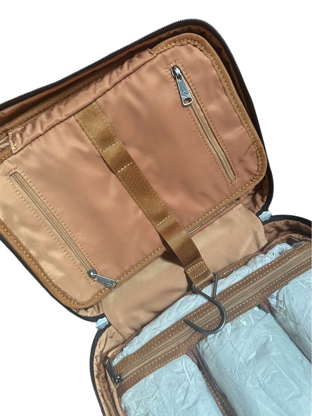 Patricia Nash Hanging Travel Case Organizer Black Map Gym Overnight NWT - Picture 6 of 12